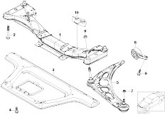 E86 Z4 3.0si N52 Coupe / Front Axle/  Front Axle Support Wishbone
