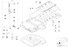 E32 740i M60 Sedan / Engine/  Oil Pan Oil Level Indicator