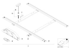 Z3 Z3 M3.2 S54 Roadster / Universal Accessories/  Ski Rack