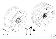 E85 Z4 3.0i M54 Roadster / Wheels Bmw La Wheel Turbine Styling 106