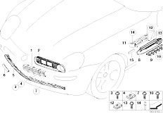 E52 Z8 S62 Roadster / Vehicle Trim Exterior Trim Grille