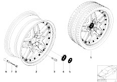 E85 Z4 3.0i M54 Roadster / Wheels Bmw Composite Wheel Double Spoke 71