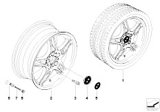 E85 Z4 3.0i M54 Roadster / Wheels/  Bmw La Wheel Double Spoke 125