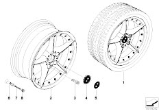 E85 Z4 3.0i M54 Roadster / Wheels/  Bmw Composite Wheel Star Spoke 108