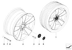 E85 Z4 2.5si N52 Roadster / Wheels Bmw La Wheel Star Spoke 105