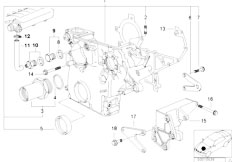 E38 725tds M51 Sedan / Engine/  Timing Case