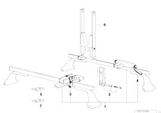 E38 740i M62 Sedan / Universal Accessories/  Rack For Racing Bicycle