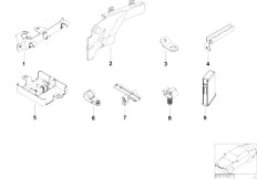 E38 750iLS M73 Sedan / Engine Electrical System/  Cable Holder Covering