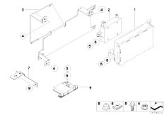 E85 Z4 M3.2 S54 Roadster / Communication Systems/  Single Parts Sa 644 Trunk