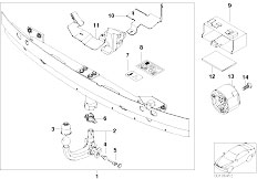 E65 730d M57N Sedan / Equipment Parts/  Towing Hitch Detachable