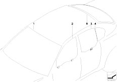 E60 530xd M57N2 Sedan / Vehicle Trim/  Glazing