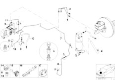 E39 540iP M62 Sedan / Brakes/  Front Brake Pipe Dsc-2