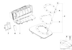 E36 M3 3.2 S50 Sedan / Vehicle Trim/  Storing Partition Mounting Parts