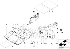 E38 735iL M62 Sedan / Vehicle Trim/  Sound Insulating Front