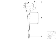 E34 M5 3.8 S38 Sedan / Engine Electrical System Rod Type Ignition Coil