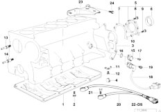 Z3 Z3 2.8 M52 Roadster / Engine/  Engine Block Mounting Parts