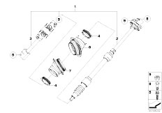 E53 X5 3.0i M54 SAV / Steering Steer Col Lower Joint Assembly