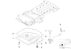 E38 740i M62 Sedan / Engine/  Oil Pan Oil Level Indicator-2