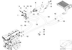 Z3 Z3 M3.2 S50 Roadster / Heater And Air Conditioning/  Water Pump Valve Hoses
