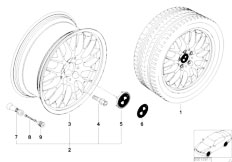 E46 316ti N42 Compact / Wheels/  Bmw Light Alloy Wheel Cross Spoke 42