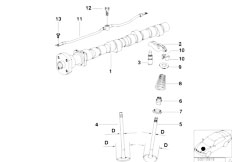 E46 316Ci M43 Coupe / Engine/  Valve Timing Gear Cam Shaft