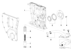 E36 316i 1.9 M43 Compact / Engine/  Lubrication System Oil Pump With Drive