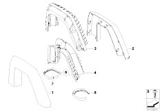 E85 Z4 2.5i N52 Roadster / Vehicle Trim Trim Panel Roll Bar
