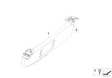 E85 Z4 2.5i N52 Roadster / Vehicle Trim Sun Visor