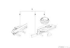 E39 540i M62 Touring / Vehicle Trim/  Beverage Holder Retrofit Front Rear