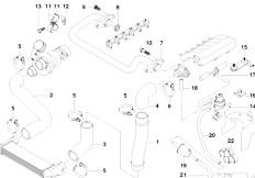 E36 325tds M51 Touring / Engine Intake Manifold Supercharg Air Duct Agr-2