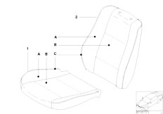 E46 320i M54 Sedan / Individual Equipment/  Indiv Cover Basic Seat Alcantara Online