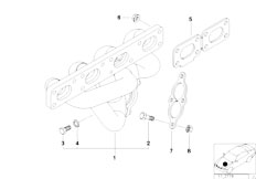 Z3 Z3 1.9 M44 Roadster / Engine/  Exhaust Manifold-2