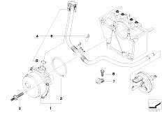 E65 740d M67 Sedan / Engine/  Vacuum Pump With Tubes