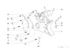 E39 540i M62 Sedan / Engine/  Lower Timing Case