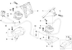 E65 740d M67 Sedan / Engine And Transmission Suspension/  Engine Suspension