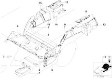 E39 540i M62 Touring / Vehicle Trim/  Sound Insulating Rear