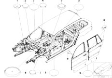 E39 520i M54 Touring / Vehicle Trim/  Cover Lid Dummy Plug