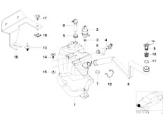 E36 M3 3.2 S50 Sedan / Vehicle Electrical System/  Wash Container F Sequential M Gearbox