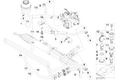 E46 318ti N46 Compact / Steering/  Hydro Steering Oil Pipes