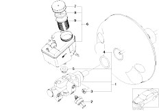 E85 Z4 2.0i N46 Roadster / Brakes/  Brake Master Cylinder