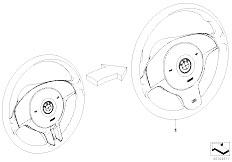 E46 320d M47 Touring / Steering/  Modificat Strng Whl Sport M Sport