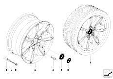 E85 Z4 2.0i N46 Roadster / Wheels/  Bmw La Wheel Double Spoke 103