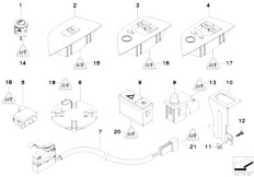 E85 Z4 2.2i M54 Roadster / Vehicle Electrical System Various Switches