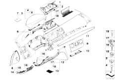 E87N 120i N46N 5 doors / Vehicle Trim/  Mounting Parts Instrument Panel Top-2