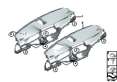 F02 740Li N54 Sedan / Vehicle Trim/  Trim Panel Dashboard