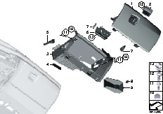 F01 750i N63 Sedan / Vehicle Trim Glove Box