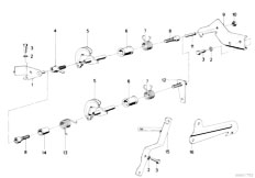 E21 316 M10 Sedan / Fuel Preparation System/  Lever Shaft Assembly-3