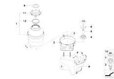 E93 323i N52N Cabrio / Steering/  Oil Carrier Single Parts