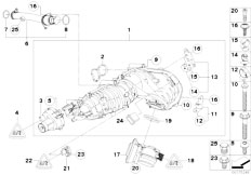 E91 320d N47 Touring / Engine/  Intake Manifold Agr With Flap Control