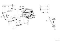 E12 520 M10 Sedan / Fuel Preparation System/  Mixture Control